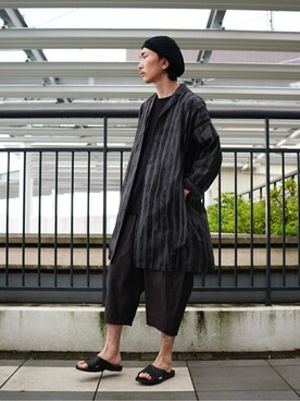 「PORT BY ARK（ポートバイアーク）のアイテム（ニットキャップ/ビーニー）」を使った、ARKnets STAFFさん（メンズ・171cm）の春コーディネート