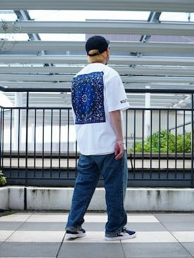 「FLAG SPORT（フラッグスポーツ）のアイテム（パンツ）」を使った、ARKnets STAFFさん（メンズ・166cm）の春コーディネート