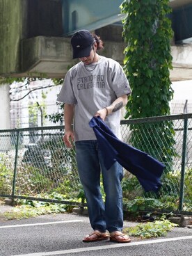 「FLAG SPORT（フラッグスポーツ）のアイテム（パンツ）」を使った、ARKnets STAFFさん（メンズ・178cm）の春コーディネート