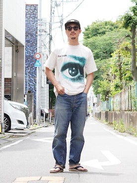 「FLAG SPORT（フラッグスポーツ）のアイテム（パンツ）」を使った、ARKnets STAFFさん（メンズ・172cm）の春コーディネート