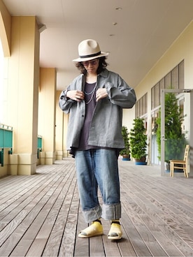 「FLAG SPORT（フラッグスポーツ）のアイテム（パンツ）」を使った、ARKnets STAFFさん（メンズ・168cm）の春コーディネート