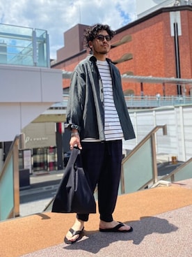 「GOLD（ゴールド）のアイテム（その他パンツ）」を使った、ARKnets STAFFさん（メンズ・174cm）の夏コーディネート