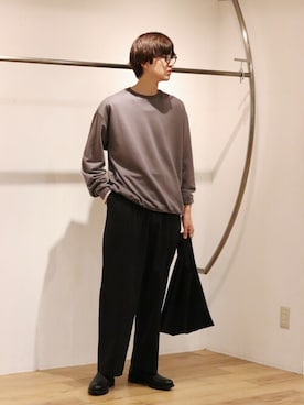 「marka（マーカ）のアイテム（チノパンツ）」を使った、ARKnets STAFFさん（メンズ・181cm）の夏コーディネート