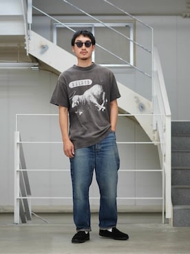 「FLAG SPORT（フラッグスポーツ）のアイテム（パンツ）」を使った、ARKnets STAFFさん（メンズ・172cm）の夏コーディネート