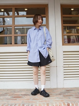 「COMOLI（コモリ）のアイテム」を使った、ARKnets STAFFさん（レディース・153cm）の夏コーディネート