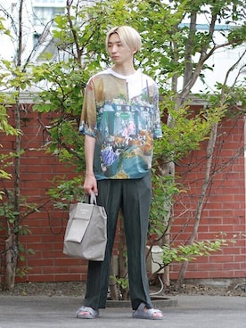 「Acne Studios（アクネストゥディオズ）のアイテム」を使った、ARKnets STAFFさん（メンズ・182cm）の夏コーディネート