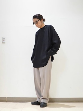 「marka（マーカ）のアイテム（スラックス）」を使った、ARKnets STAFFさん（メンズ・168cm）の夏コーディネート