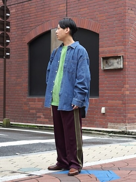 「アークネッツ」｜「アイテム（ローファー）」を使った、ARKnets STAFFさん（メンズ・170cm）の秋コーディネート