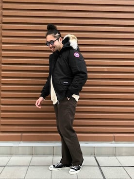 「marka（マーカ）のアイテム（スウェット）」を使った、ARKnets STAFFさん（メンズ・180cm）の秋コーディネート