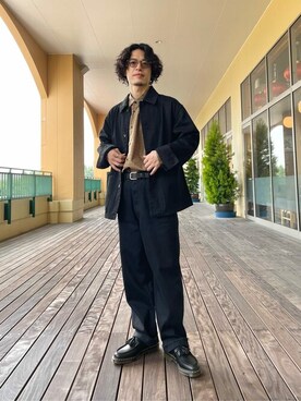 「marka（マーカ）のアイテム（カバーオール）」を使った、ARKnets STAFFさん（メンズ・170cm）の秋コーディネート