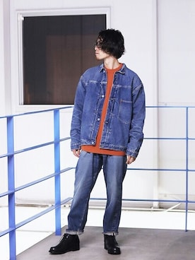 「FLAG SPORT（フラッグスポーツ）のアイテム（パンツ）」を使った、ARKnets STAFFさん（メンズ・173cm）の秋コーディネート