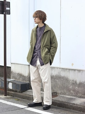 「アークネッツ」｜「アイテム（ブルゾン）」を使った、ARKnets STAFFさん（メンズ・181cm）の秋コーディネート