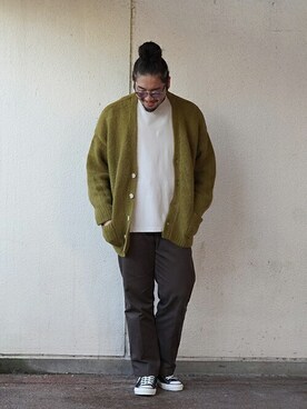 「アークネッツ」｜「アイテム（スウェット）」を使った、ARKnets STAFFさん（メンズ・180cm）の秋コーディネート