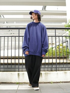 「アークネッツ」｜「アイテム（スウェット）」を使った、ARKnets STAFFさん（メンズ・171cm）の秋コーディネート