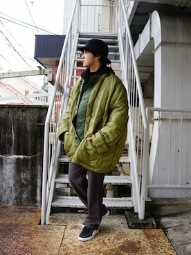 「orslow」｜「アイテム（スウェットパンツ）」を使った、ARKnets STAFFさん（メンズ・172cm）の秋コーディネート