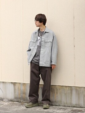 「アークネッツ」｜「アイテム（ブルゾン）」を使った、ARKnets STAFFさん（メンズ・181cm）の秋コーディネート