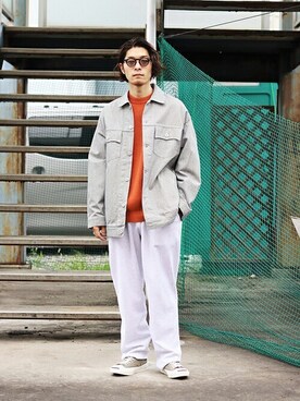 「アークネッツ」｜「アイテム（ブルゾン）」を使った、ARKnets STAFFさん（メンズ・173cm）の秋コーディネート