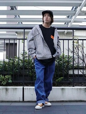 「アークネッツ」｜「アイテム（ブルゾン）」を使った、ARKnets STAFFさん（メンズ・172cm）の秋コーディネート