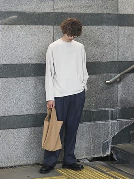 「アークネッツ」｜「アイテム（スウェット）」を使った、ARKnets STAFFさん（メンズ・181cm）の秋コーディネート