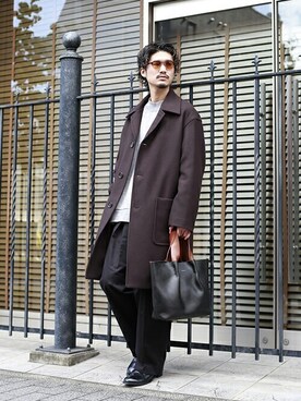 「アークネッツ」｜「アイテム（スウェット）」を使った、ARKnets STAFFさん（メンズ・175cm）の秋コーディネート