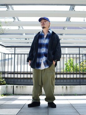 「GOLD（ゴールド）のアイテム（ブルゾン）」を使った、ARKnets STAFFさん（メンズ・166cm）の秋コーディネート