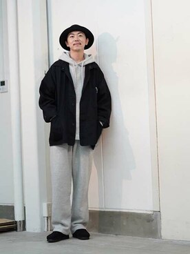 「orslow」｜「アイテム（スウェットパンツ）」を使った、ARKnets STAFFさん（メンズ・178cm）の秋コーディネート