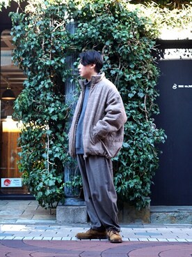 「GOLD（ゴールド）のアイテム（その他パンツ）」を使った、ARKnets STAFFさん（メンズ・170cm）の秋コーディネート