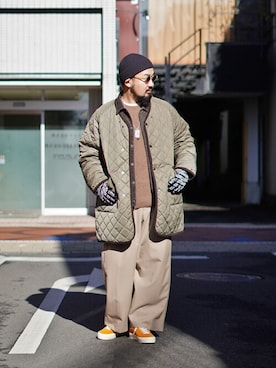 GOLD PURE CASHMERE CREWNECK KNIT：GL90200 GOLD セーター ニット 東洋エンタープライズ / ゴールド：PURE
