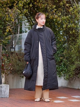 「ARKnets（アークネッツ）のアイテム」を使った、ARKnets STAFFさん（レディース・158cm）の冬コーディネート