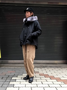 takamoriさん（レディース・158cm）の冬コーディネート