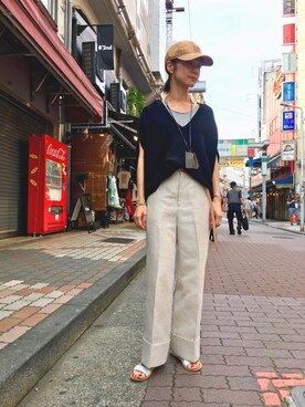 takamoriさん（レディース・158cm）の夏コーディネート