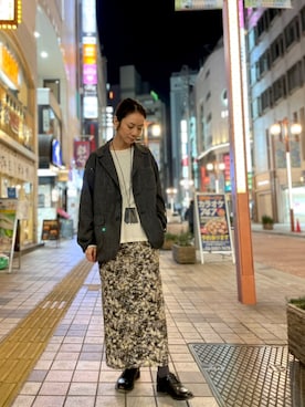 「Engineered Garments（エンジニアードガーメンツ）のアイテム（ジャケット/アウター）」を使った、takamoriさん（レディース・158cm）の冬コーディネート