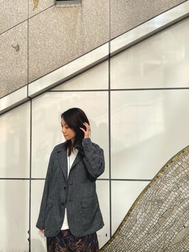 「Engineered Garments（エンジニアードガーメンツ）のアイテム（ジャケット/アウター）」を使った、takamoriさん（レディース・158cm）の冬コーディネート