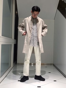 「コーディガン」｜「アイテム（ブルゾン）」を使った、Sさん（メンズ・174cm）の春コーディネート