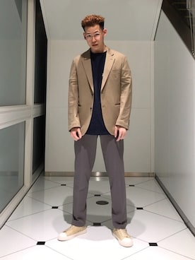 ALBINI SURF KNIT 2B JACKETを使った人気ファッションコーディネート 
