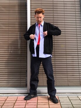 「Scye（サイ）のアイテム（カーディガン/ボレロ）」を使った、Sさん（メンズ・174cm）の春コーディネート