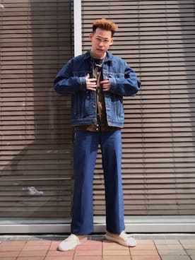 「Scye（サイ）のアイテム（カーディガン/ボレロ）」を使った、Sさん（メンズ・174cm）の春コーディネート