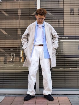 「MASTER&Co（マスターアンドコー）のアイテム（パンツ）」を使った、Sさん（メンズ・174cm）の春コーディネート