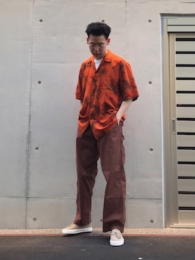 「MASTER&Co（マスターアンドコー）のアイテム（パンツ）」を使った、Sさん（メンズ・174cm）の春コーディネート
