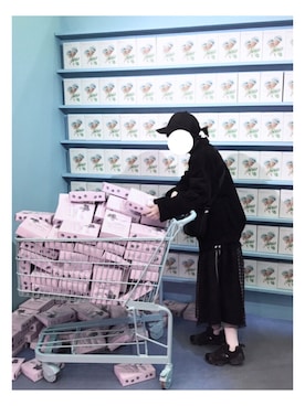 「MERLOT（メルロー）のアイテム（その他アウター）」を使った、しおさん（レディース・157cm）の秋コーディネート