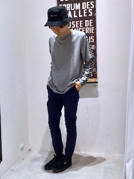 「Discoat Parisien MENS（ディスコートパリシアンメンズ）のアイテム」を使った、Discoat  men'sさん（メンズ・175cm）の秋コーディネート