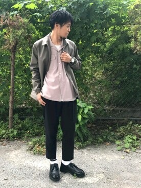 「Discoat Parisien」｜「アイテム（モカシン/デッキシューズ）」を使った、Discoat  men'sさん（メンズ・170cm）の秋コーディネート