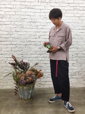 「Discoat Parisien」｜「アイテム（その他）」を使った、Discoat  men'sさん（メンズ・175cm）の秋コーディネート
