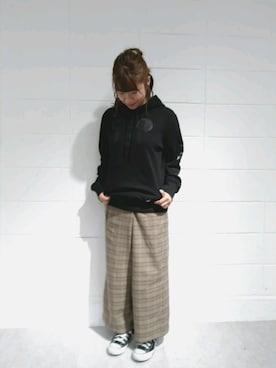 「Dickies（ディッキーズ）のアイテム（トップス）」を使った、Discoat  men'sさん（レディース・155cm）の秋コーディネート