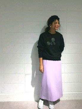 「Dickies（ディッキーズ）のアイテム（トップス）」を使った、Discoat  men'sさん（レディース・165cm）の秋コーディネート