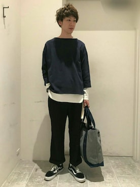 「PINE FORT（パインフォート）のアイテム」を使った、Discoat  men'sさん（メンズ・178cm）の冬コーディネート