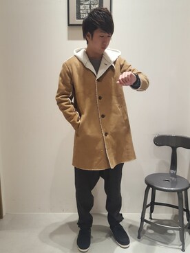 「DICAS（ディカス）のアイテム」を使った、Discoat  men'sさん（メンズ・173cm）の冬コーディネート