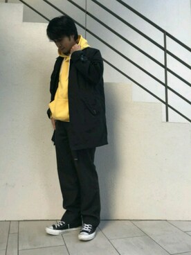 「JERZEES（ジャージーズ）のアイテム（スウェット）」を使った、Discoat  men'sさん（メンズ・170cm）の冬コーディネート
