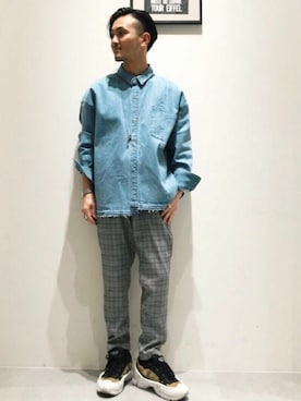 「SUPERTHANKS（スーパーサンクス）のアイテム」を使った、Discoat  men'sさん（メンズ・170cm）の冬コーディネート