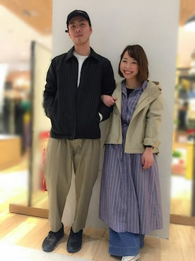 「Discoat Parisien」｜「アイテム（ブルゾン）」を使った、Discoat  men'sさん（メンズ・178cm）の春コーディネート